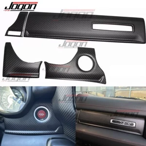 Real Carbon Center Console Dashboard Trim Panel For Dodge RAM 1500 TRX 2021-2024 - Picture 1 of 13