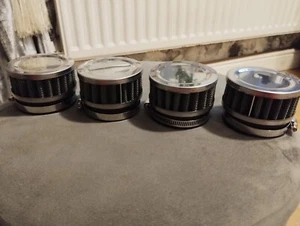 SUZUKI GSF1200 BANDIT 96 - 00 60mm ID PANCAKE MESH FILTERS STREETFIGHTER CHOP - Picture 1 of 4