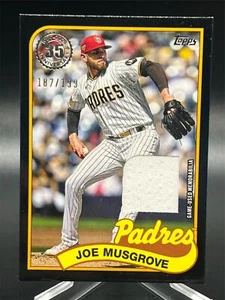 2024 Topps Serie 2 Joe Musgrove 1989 Topps Reliquia Negra/199 Padres - Imagen 1 de 2