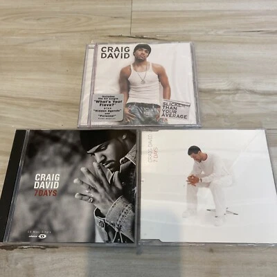 Craig David 7 DAYS 4 Trk German Import & Maxi Mos Def Slicker Than Your  NEW LOT - Image 1 of 4