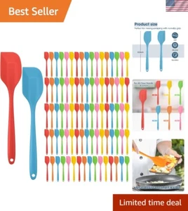 Flexible 84-Piece Silicone Spatulas Set - Colorful Kitchen Tools for Every Chef - Picture 1 of 9