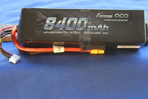 Gens Ace 8400mAh 11.1V 50C 3S Lipo RC Remote Control Battery Pack W/ XT60 Plug - Picture 1 of 2