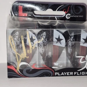 Set Of 3 Dart Flights-L-Style Champagne Ring-Signed- SOLDIER IMAGE W/Star-NIB - Picture 1 of 6