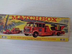 Matchbox King Size K 15 Merryweather Fire Engine - neuwertig in OVP - Bild 1 von 13