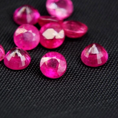 Shola Genuine 1 Piece 5.6 x 5.6 mm Natural Red Pink Ruby Approx. 1.1 Ct, Ruby - Image 1 of 4