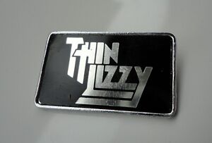 Vintage Thin Lizzy pin badge circ 1980's Phil Lynott Heavy Rock