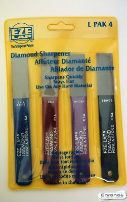 Eze-Lap Diamond Hone & Stone 4  pack set LPAK...