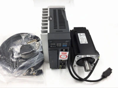 Delta 750W AC Servo Motor Driver Kit 2.39NM ECMA-C20807RS+ASD-B2-0721-B 3m Cable - Image 1 of 4