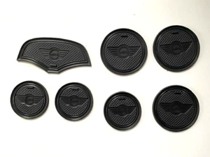 MINI (F56 \ F55) 2014 - 2022 (7 PIECE) INTERIOR DASH GATE PAD SET - BLACK - Picture 1 of 5