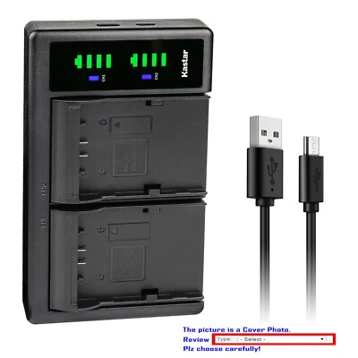 Cargador de batería Kastar LTD2 para cámara de video JVC SSL-JVC70 JVC70 y JVC GY-HM650U Foto 1 de 4