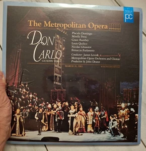 DON CARLO 2-LaserDisc Set Placido Domingo 3/26/83 NEW SEALED  More LD + CED - Bild 1 von 6