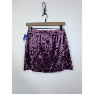 Abound Damen lila Velours Minirock Größe Small S Nordstrom neu mit Etikett - Bild 1 von 7