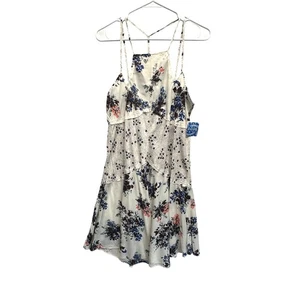 NWT Free People Intimately Floral Patchwork Mini Dress S Pearl Comb Fairycore - Picture 1 of 13
