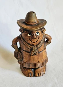Old West Cowgirl Pepper Shaker Vintage 60's Ceramic - USA - Picture 1 of 7