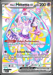 Miku's Meloetta Non Holo Pokemon Card VMAX EX GX ACG V Star custom - Picture 1 of 4