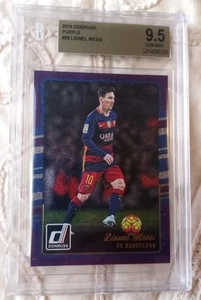 2016 Lionel Messi Rare BGS 9.5 GEM MINT Panini Donruss #29 Purple Foil PSA 10 ? - Bild 1 von 9