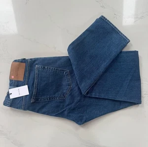 Jeans Paul Smith Calce Cónico Lavado Azul Oscuro Cintura 32" Pierna 34" PVP £145 NUEVO CON ETIQUETAS - Imagen 1 de 6