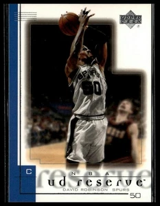 David Robinson 2000-01 UD Reserve #74 San Antonio Spurs - Foto 1 di 2