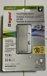 Legrand Radiant RHCL453PNICCV4 Dimmer Wippe Lichtschalter für dimmbares LED-Licht - Bild 1 von 2