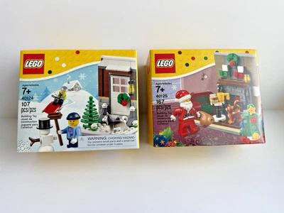 LEGO Navidad Invierno Diversión y Santa’s Visit 2015 Juegos Exclusivos 40124 40125 NISB Foto 1 de 4