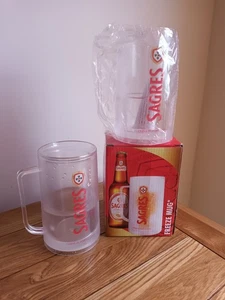 Sagres Acrylic Freezer Tankards Pack of 2 Freezer Containers - Picture 1 of 3