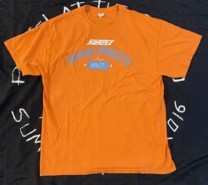Vintage Slurpee Brain Freeze Since 1967 orange XL T-Shirt 7-Eleven Promo Grafik Tee - Bild 1 von 6