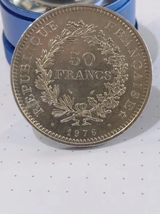 FRANCE / 50 FRANCS - 1976 / SILVER COIN Nice Coin - Picture 1 of 11