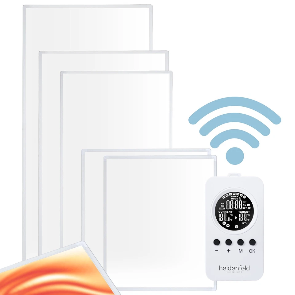 Heidenfeld Infrarotheizung mit Fernbedienung Wand & Deckenheizung Elektroheizung - Bild 1 von 1
