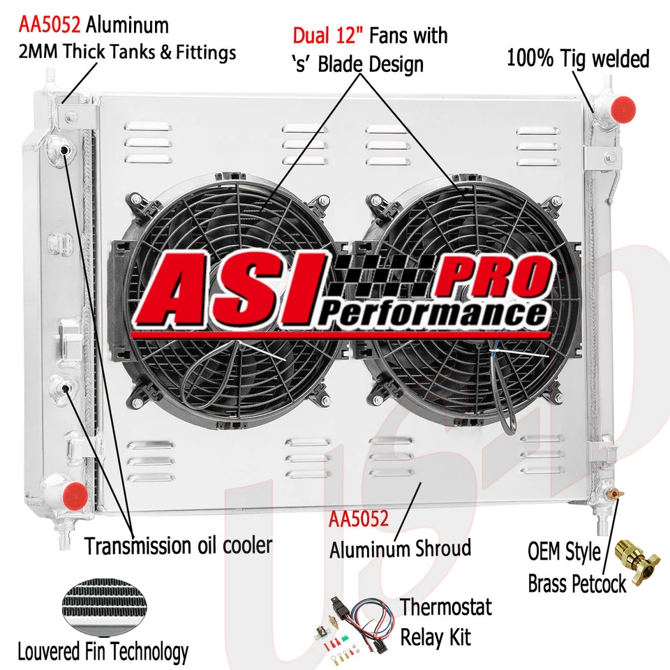 Relé de ventilador de cubierta de radiador de 3 filas para Chevy Captiva Sport 08-10 Saturn Vue 10-15 Foto 1 de 4