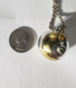 Anhänger Sterlingsilber & Gold gefüllt, Stern und Halbmond - Bild 1 von 3