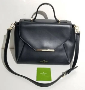 $358 Kate Spade Camden Way Palermo Black Satchel / Crossbody Bag WKRU3616 New - Foto 1 di 12