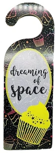 “Dreaming of Space” Neon Colored Junk Food & Fast Food Themed MDF Door Hanger - Picture 1 of 10
