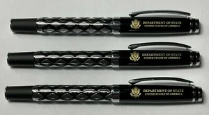 Department of State Designed Metal Roller Ball Pen with Black Velvet Pouch - Picture 1 of 8