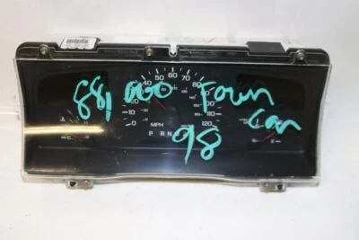 1998 年林肯城汽车速度计集群 88,000 英里原始设备制造商 R#2198 — 第 1/4 张图片