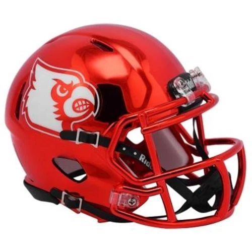 Louisville Cardinals Red Chrome Riddell NCAA Speed Mini Helmet