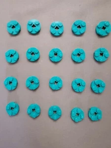 LEGO Plate Round 2 x 2 W/ Axle Hole -Dark Turquoise- 4032 (25 Count bag) New! - Picture 1 of 2