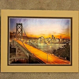 Michael F. Ingbar Art Co. Inc Metal Etching From England - Golden Gate Bridge - Picture 1 of 4