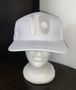 Brasil 2014 Copa Mundial de la FIFA OFICIAL Fútbol Fútbol Sombrero PELE # 10 Gorra Blanca AJUSTADA - Imagen 1 de 12