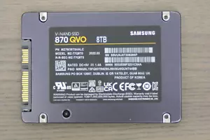 Samsung 870 QVO - 8TB - MZ-77Q8T0 - SATA III - 93% Health - SSD - Picture 1 of 4