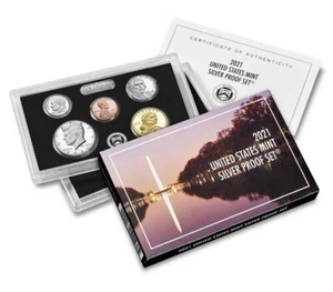 Juego de prueba S 2021 plata con caja y C.O.A. JUEGO DE 7 MONEDAS Envío Gratis - Imagen 1 de 3