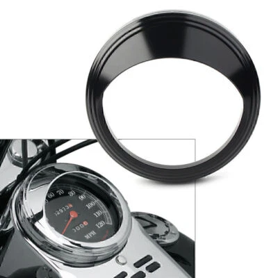 Speedometer Gauge Bezel Covers Trim Ring Visor 5" Fit Harley Road Glide Custom - Image 1 of 4