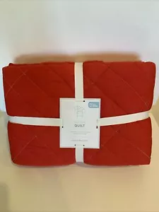 Pottery Barn Kids Red Sutter Quilt Full Queen - Picture 1 of 4