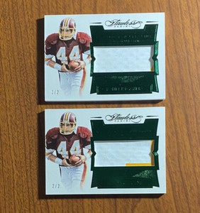 2016 Panini Flawless John Riggins Patch Emerald #1/2 & #2/2