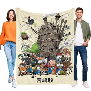 Super Soft Flannel Miyazaki Hayao My Neighbor Totoro Throw Blanket for Gifts - Picture 1 of 7