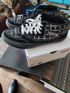 Size 8 - VANS Half Cab Pro 92 x Supreme Logo Pattern - Black 2020 - Picture 1 of 7