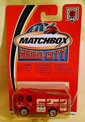 DENNIS SABRE FIRE TRUCK MATCHBOX HERO CITY 44 NOS MATTEL WHEELS 2002 95240 . - Image 1 of 4