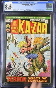 ASTONISHING TALES #12 CGC 8.5 Sehr guter Erhaltungszustand + (2. Auftritt, 1. Comic-App Man-Thing) - Bild 1 von 2