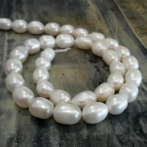 Perla de agua dulce cultivada Nat, grado A, 8-9x6-7 mm, blanca, arroz, correo gratuito OZ - Imagen 1 de 3