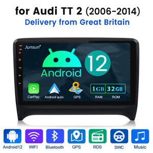 1+32G Für Audi TT 8J 2006-14 Android 12 Autoradio Apple Carplay GPS NAVI SWC DAB