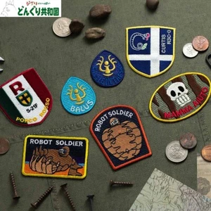 Donguri Kyowakoku Porco Rosso Iron-on Patch Polyester Curtis, etc. JAPAN NEW - Picture 1 of 48